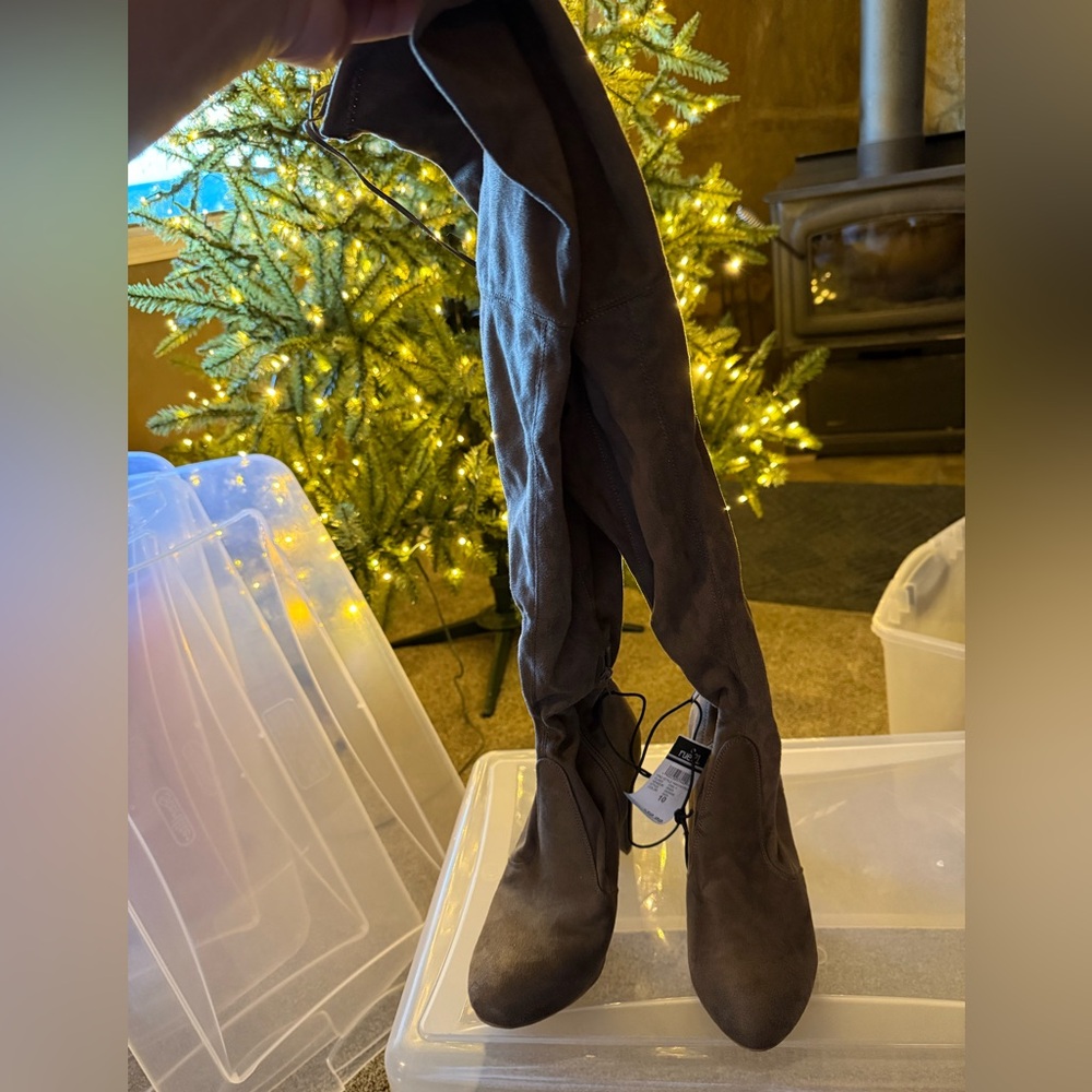 Rue21 Taupe Over-the-Knee Boots